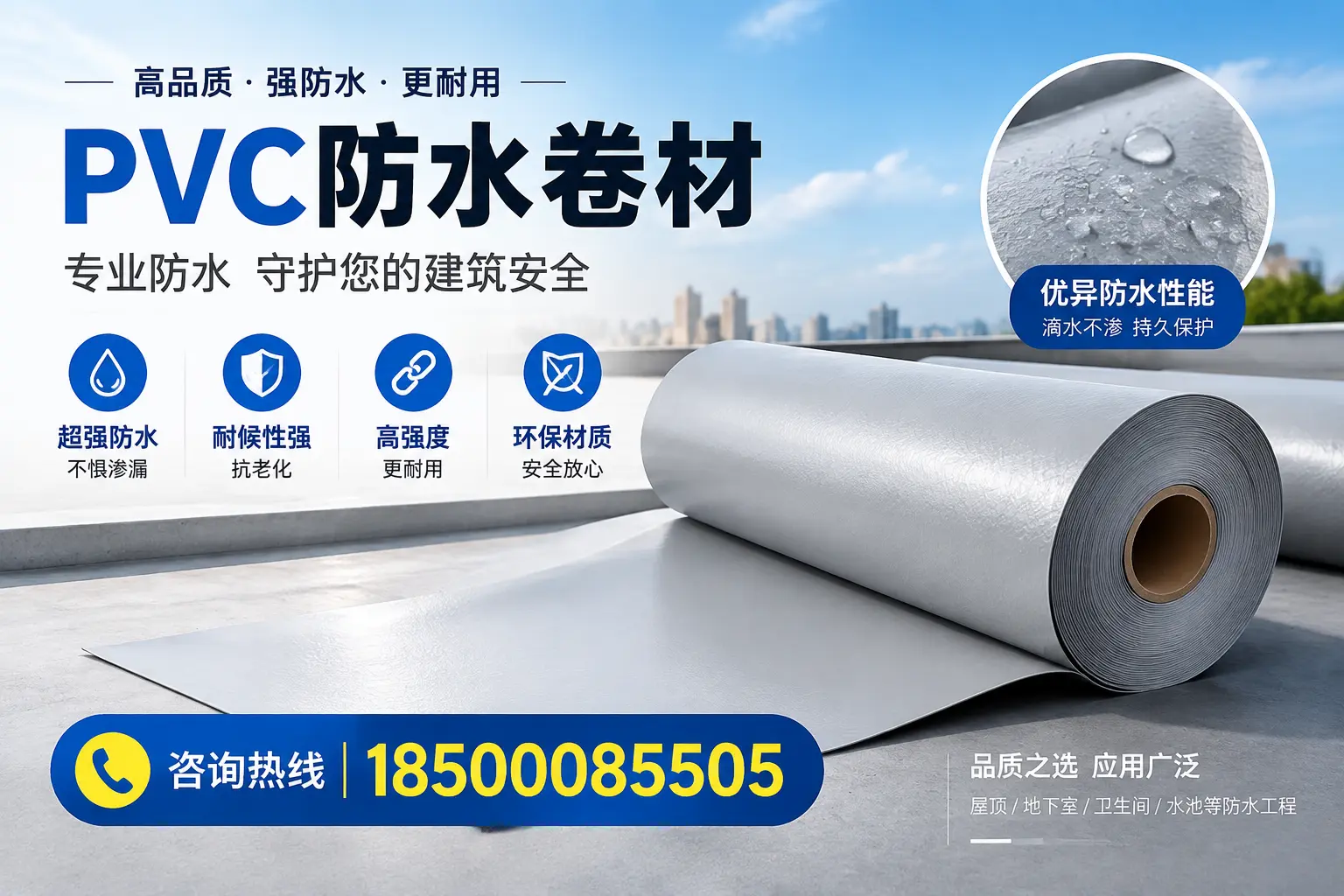 长沙地区pvc防水卷材的市场现状与发展趋势